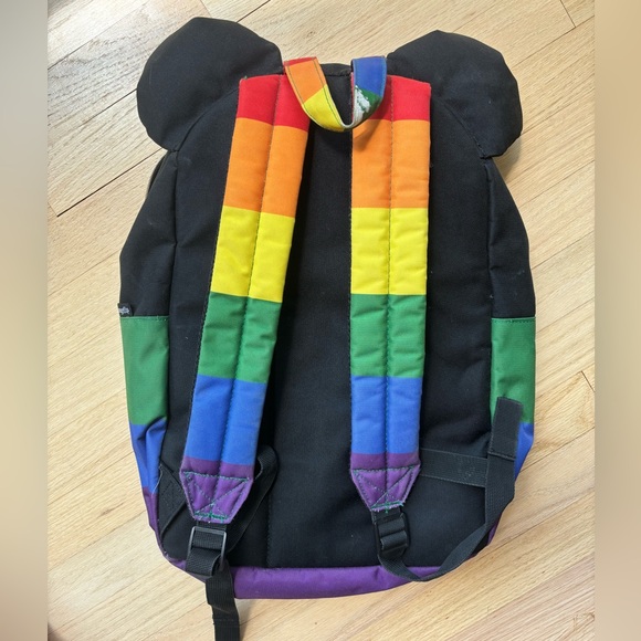 Mickey Rainbow Loungefly Backpack - Picture 3 of 5